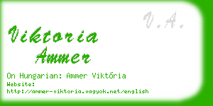 viktoria ammer business card