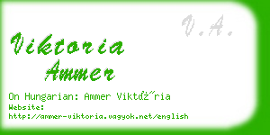 viktoria ammer business card